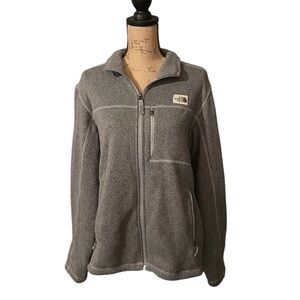 The North Face Gray‎ Ski Snow Jacket Fleece Full-Length Zipper